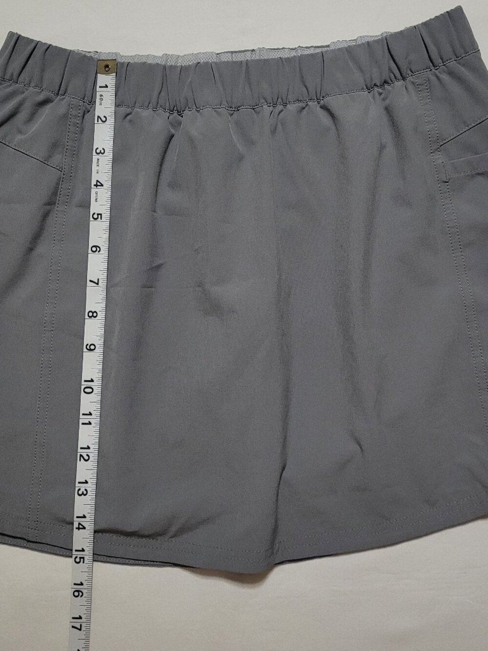 Patagonia Womens Skirt Skort Happy Hike Gray Active Hiking Medium Quiet Luxury - Picture 9 of 10